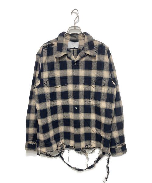 SUGARHILL（シュガーヒル）SUGARHILL (シュガーヒル) OMBRE CRASHED SHIRT ブラック サイズ:3の古着・服飾アイテム