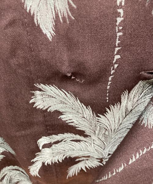 Saint Laurent Paris（サンローランパリ）Saint Laurent Paris (サンローランパリ) ボタニカル柄ショールカラー半袖シャツ　643127 ブラック サイズ:Mの古着・服飾アイテム