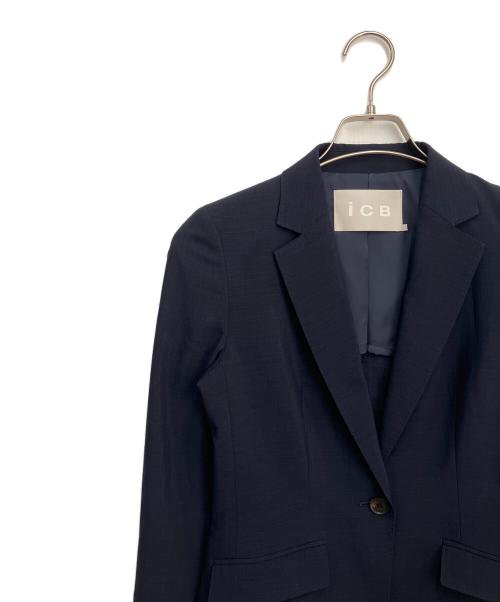 icB（アイシービー）icB (アイシービー) SummerSuit テーラードジャケット ネイビー サイズ:2の古着・服飾アイテム