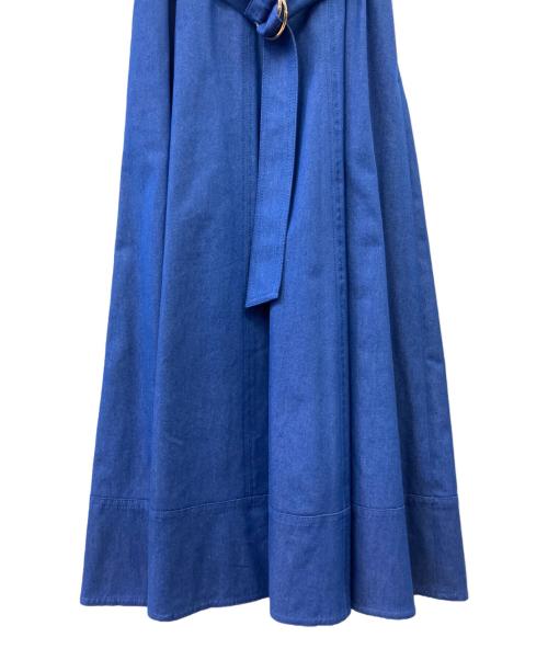 ANAYI（アナイ）ANAYI (アナイ) シルクデニムベルト付きワンピース インディゴ サイズ:36の古着・服飾アイテム