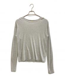 L'appartement（アパルトモン）の古着「Sheer Border T Shirt」｜グレー