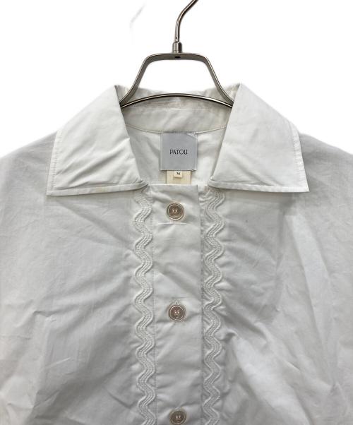 patou（パトゥ）patou (パトゥ) SHORT SLEEVES BRAID SHIRT ホワイト サイズ:SIZE36の古着・服飾アイテム