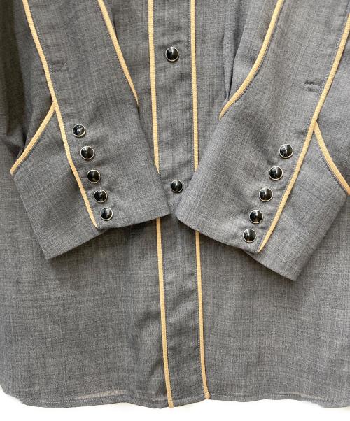 Uhr（ウーア）Uhr (ウーア) Sheer Western Shirt　24SSUhr-SH398 グレー サイズ:FREEの古着・服飾アイテム