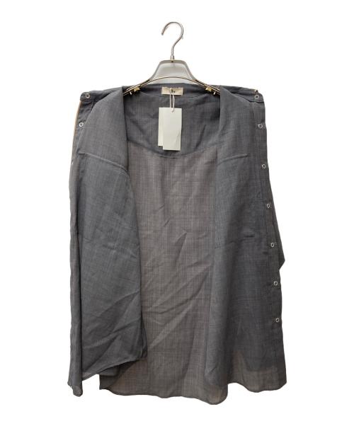 Uhr（ウーア）Uhr (ウーア) Sheer Western Shirt　24SSUhr-SH398 グレー サイズ:FREEの古着・服飾アイテム