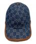 GUCCI (グッチ) デニムベースボールキャップ インディゴ：35000円