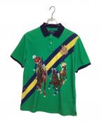 POLO RALPH LAURENポロ・ラルフローレン）の古着「クラシックフィットポロマッチプリントポロシャツ」｜グリーン