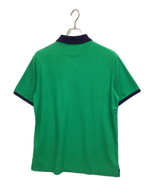 POLO RALPH LAUREN（ポロ・ラルフローレン）POLO RALPH LAUREN (ポロ・ラルフローレン) クラシックフィットポロマッチプリントポロシャツ グリーン サイズ:Ｍの古着・服飾アイテム