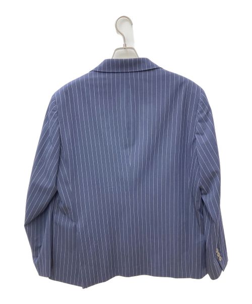 POLO RALPH LAUREN（ポロ・ラルフローレン）POLO RALPH LAUREN (ポロ・ラルフローレン) Polo クラシック ストライプド ツイル スーツ ジャケット ネイビー サイズ:42の古着・服飾アイテム