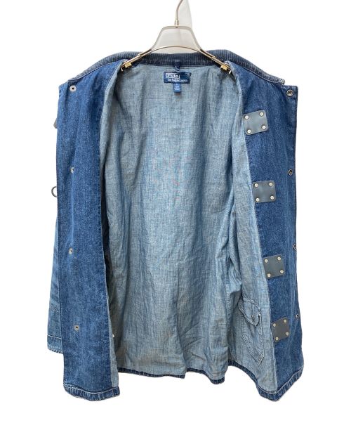 POLO RALPH LAUREN（ポロ・ラルフローレン）POLO RALPH LAUREN (ポロ・ラルフローレン) ファイヤーマンデニムジャケット インディゴ サイズ:170/92Aの古着・服飾アイテム