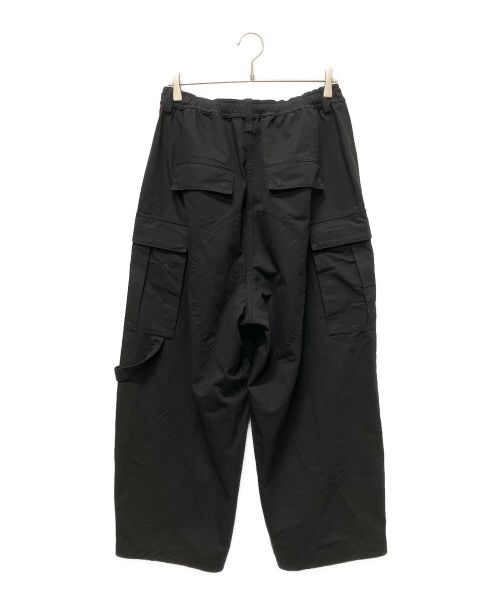BALENCIAGA（バレンシアガ）BALENCIAGA (バレンシアガ) ドローストリングス ワイドカーゴパンツ ブラック サイズ:44の古着・服飾アイテム