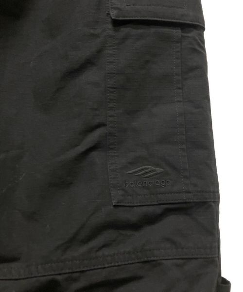 BALENCIAGA（バレンシアガ）BALENCIAGA (バレンシアガ) ドローストリングス ワイドカーゴパンツ ブラック サイズ:44の古着・服飾アイテム