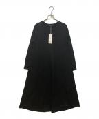 23区ニジュウサンク）の古着「ヴィスコース ストレッチ ニット フレア ワンピース」｜ブラック