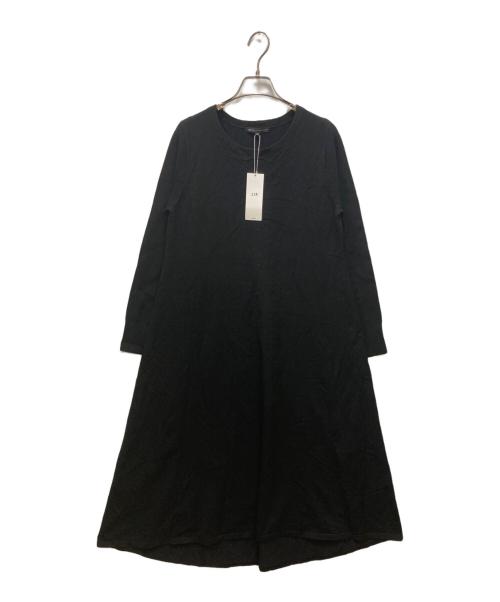 23区（ニジュウサンク）23区 (ニジュウサンク) ヴィスコース ストレッチ ニット フレア ワンピース ブラック サイズ:38 未使用品の古着・服飾アイテム