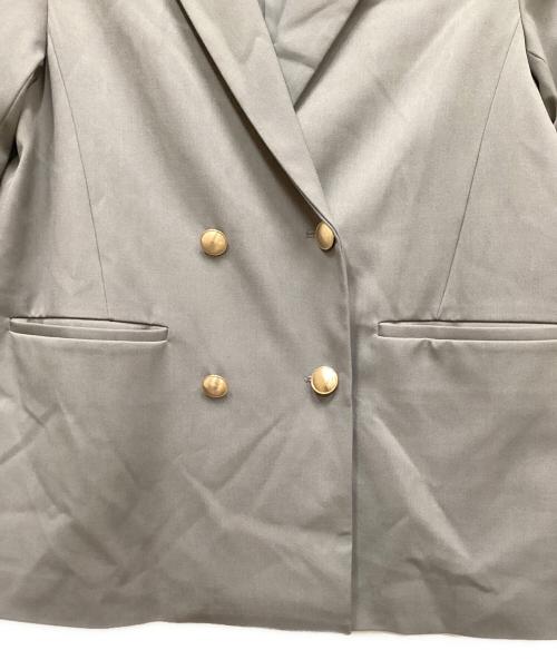 Mystrada（マイストラーダ）Mystrada (マイストラーダ) ダブルボタンテーラージャケット グレー サイズ:38の古着・服飾アイテム