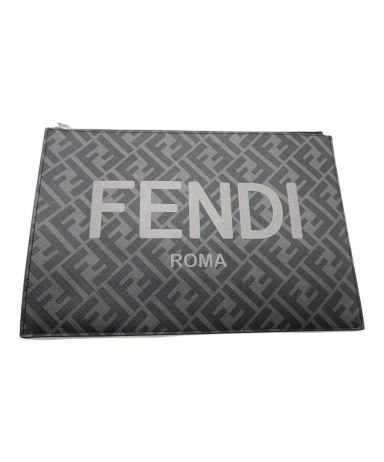 中古・古着通販】FENDI (フェンディ) クラッチバッグ グレー｜ブランド