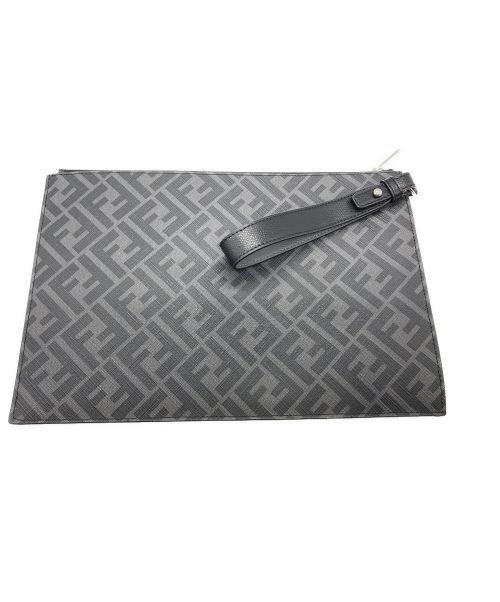 FENDI（フェンディ）FENDI (フェンディ) クラッチバッグ グレーの古着・服飾アイテム