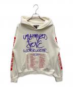 RED HOT CHILI PEPPERSレッドホットチリペッパーズ）の古着「プルオーバーパーカー」｜アイボリー