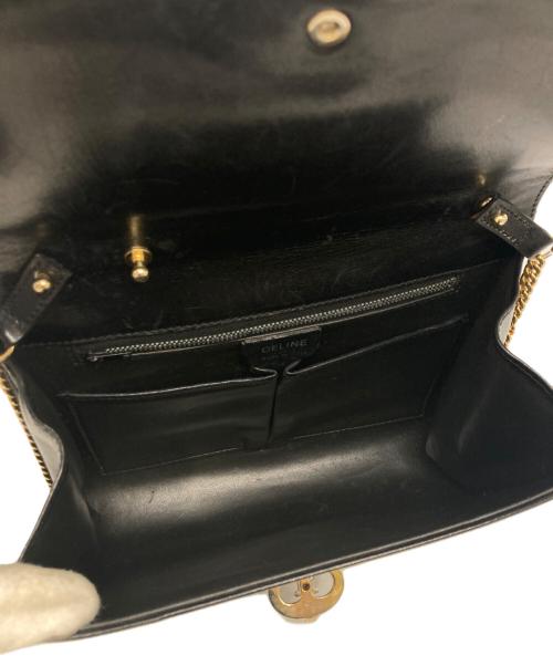 CELINE（セリーヌ）CELINE (セリーヌ) チェーンショルダーバッグ ブラックの古着・服飾アイテム