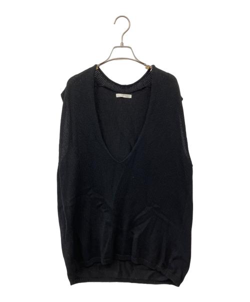 Plage（プラージュ）Plage (プラージュ) Italian Yarn ベスト ブラック サイズ:Fの古着・服飾アイテム