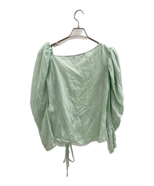 REJINA PYO（レジーナ ピョウ）REJINA PYO (レジーナ ピョウ) アシンメトリーブラウス 黄緑 サイズ:8の古着・服飾アイテム