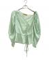 REJINA PYO（レジーナ ピョウ）の古着「アシンメトリーブラウス」｜黄緑