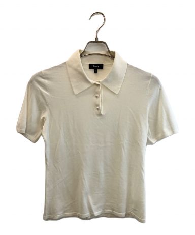 中古・古着通販】theory (セオリー) ニットポロシャツ アイボリー