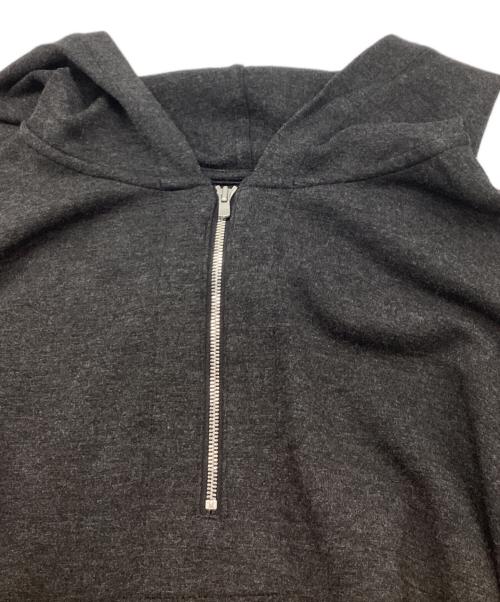 theory（セオリー）theory (セオリー) ダブルニットプルオーバーパーカー グレー サイズ:Mの古着・服飾アイテム