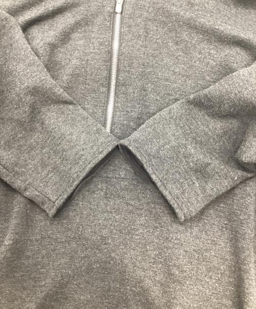 theory（セオリー）theory (セオリー) ダブルニットプルオーバーパーカー グレー サイズ:Mの古着・服飾アイテム