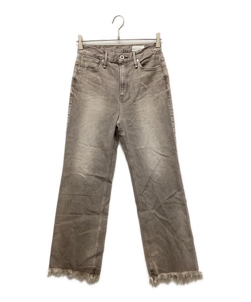 upper hights（アッパーハイツ）upper hights (アッパーハイツ) フリンジデニムパンツ ベージュ サイズ:23の古着・服飾アイテム