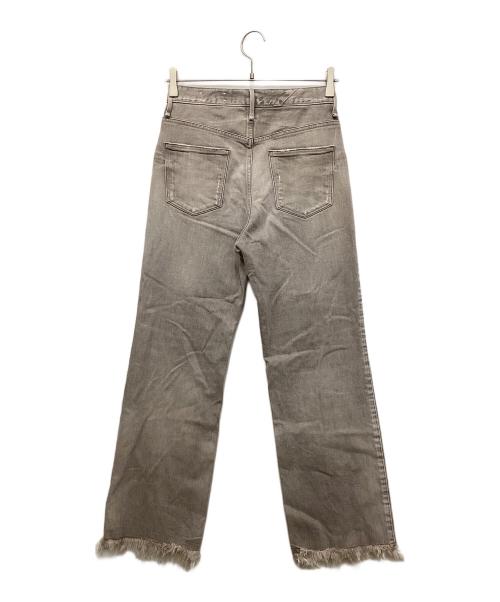 upper hights（アッパーハイツ）upper hights (アッパーハイツ) フリンジデニムパンツ ベージュ サイズ:23の古着・服飾アイテム