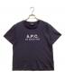 A.P.C.（アーペーセー）の古着「刺繍ロゴTシャツ」｜ネイビー