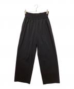 JOURNAL STANDARDジャーナルスタンダード）の古着「ナイロンストレッチワイドパンツ」｜ブラック