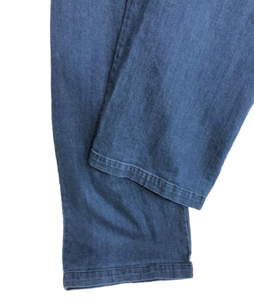 Q.anos（キュアノス）Q.anos (キュアノス) クリッピングデニムロンパース インディゴ サイズ:Fの古着・服飾アイテム