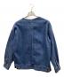 SHIPS any (シップスエニィ) ノーカラー デニム ブルゾン インディゴ サイズ:FREE：7000円