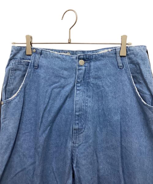SUPERTHANKS（スーパーサンクス）SUPERTHANKS (スーパーサンクス) WIDE DENIM PT/ワイドデニムパンツ ブルー サイズ:S 未使用品の古着・服飾アイテム
