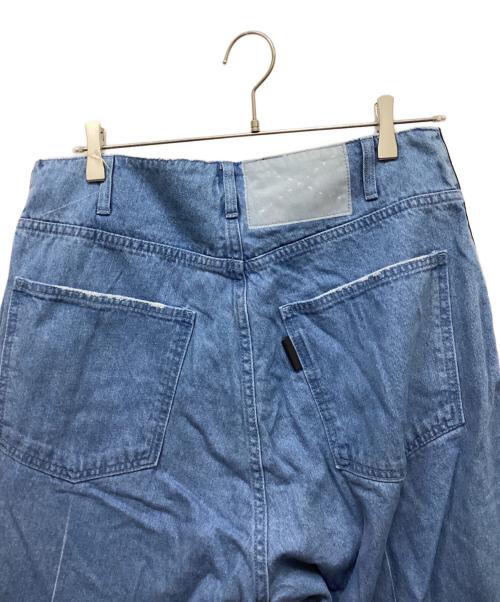 SUPERTHANKS（スーパーサンクス）SUPERTHANKS (スーパーサンクス) WIDE DENIM PT/ワイドデニムパンツ ブルー サイズ:S 未使用品の古着・服飾アイテム