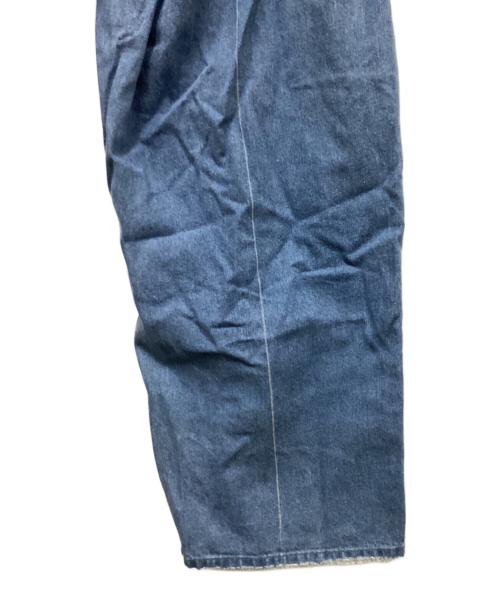 SUPERTHANKS（スーパーサンクス）SUPERTHANKS (スーパーサンクス) WIDE DENIM PT/ワイドデニムパンツ ブルー サイズ:S 未使用品の古着・服飾アイテム