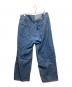 SUPERTHANKS (スーパーサンクス) WIDE DENIM PT/ワイドデニムパンツ ブルー サイズ:S 未使用品：3000円