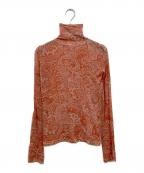 Acne studiosアクネ ストゥディオス）の古着「ハイネックカットソー」｜オレンジ