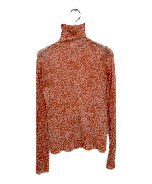 Acne studios（アクネ ストゥディオス）Acne studios (アクネ ストゥディオス) ハイネックカットソー オレンジ サイズ:Sの古着・服飾アイテム