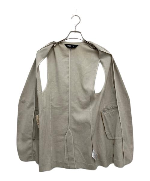 INDIVI（インディヴィ）INDIVI (インディヴィ) コットンジレ ベージュ サイズ:36の古着・服飾アイテム