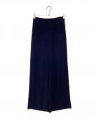 theoryセオリー）の古着「パウダークレープワイドパンツ」｜ネイビー