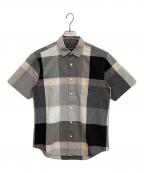 BLACK LABEL CRESTBRIDGEブラックレーベル クレストブリッジ）の古着「シアサッカーシャツ」｜グレー