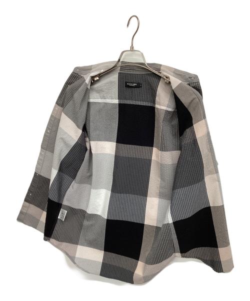 BLACK LABEL CRESTBRIDGE（ブラックレーベル クレストブリッジ）BLACK LABEL CRESTBRIDGE (ブラックレーベル クレストブリッジ) シアサッカーシャツ グレー サイズ:Ｍの古着・服飾アイテム