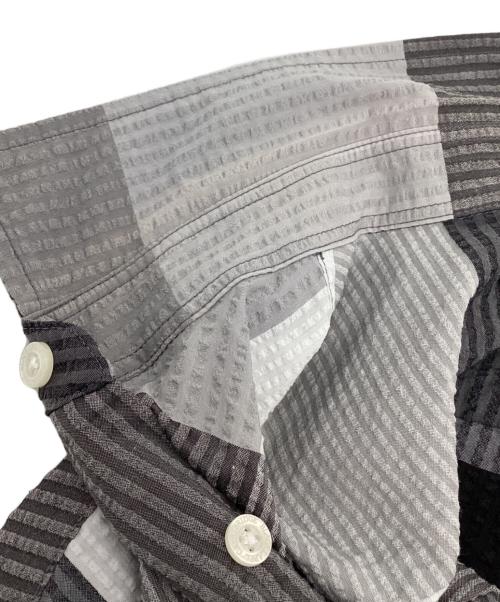 BLACK LABEL CRESTBRIDGE（ブラックレーベル クレストブリッジ）BLACK LABEL CRESTBRIDGE (ブラックレーベル クレストブリッジ) シアサッカーシャツ グレー サイズ:Ｍの古着・服飾アイテム