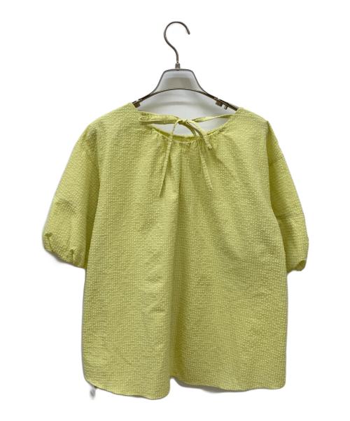 MACKINTOSH PHILOSOPHY（マッキントッシュ フィロソフィー）MACKINTOSH PHILOSOPHY (マッキントッシュ フィロソフィー) メッシュサッカーブラウス イエロー サイズ:36の古着・服飾アイテム