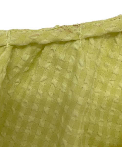 MACKINTOSH PHILOSOPHY（マッキントッシュ フィロソフィー）MACKINTOSH PHILOSOPHY (マッキントッシュ フィロソフィー) メッシュサッカーブラウス イエロー サイズ:36の古着・服飾アイテム