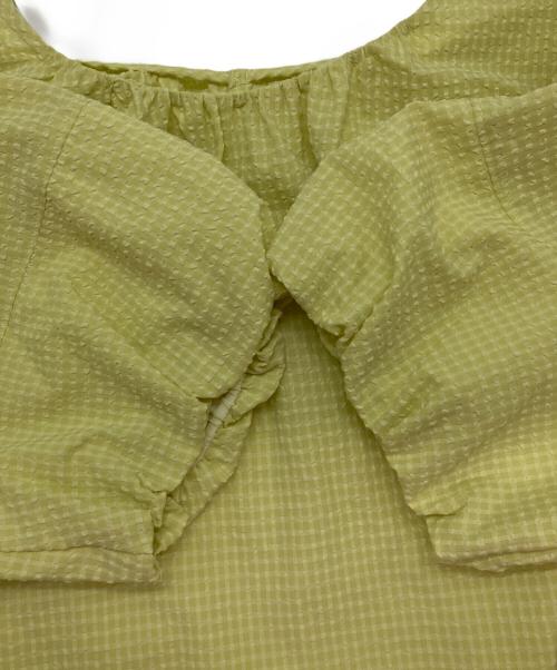 MACKINTOSH PHILOSOPHY（マッキントッシュ フィロソフィー）MACKINTOSH PHILOSOPHY (マッキントッシュ フィロソフィー) メッシュサッカーブラウス イエロー サイズ:36の古着・服飾アイテム