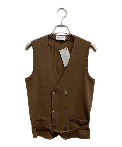 Settefili Cashmere（セッテフィーリ カシミア）Settefili Cashmere (セッテフィーリ カシミア) ベスト ダークブラウン サイズ:SIZE 44の古着・服飾アイテム
