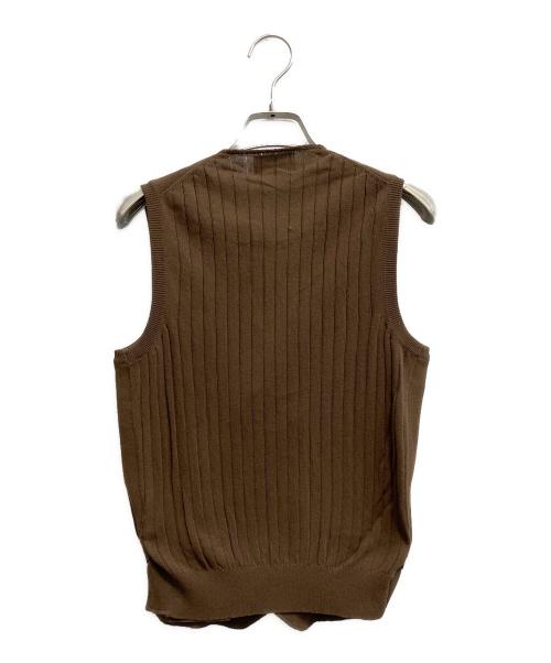 Settefili Cashmere（セッテフィーリ カシミア）Settefili Cashmere (セッテフィーリ カシミア) ベスト ダークブラウン サイズ:SIZE 44の古着・服飾アイテム